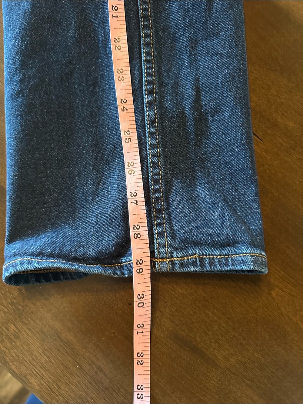 Old Navy Men’s Dark Blue Straight-Leg Jeans - Size: 33X30 built in tough/flex - Picture 10 of 10